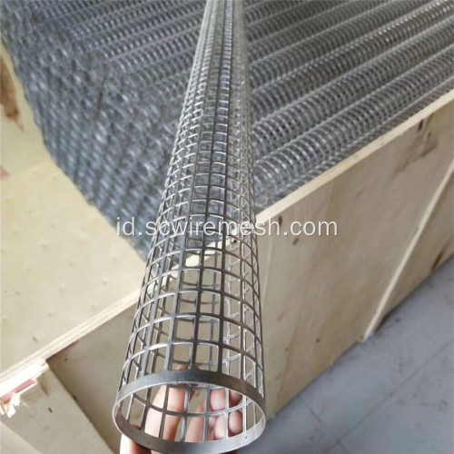 Tabung Spiral Logam Berlubang Stainless Steel Dilas